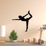 Wallity Yoga 11 Escultura de pared de metal negra